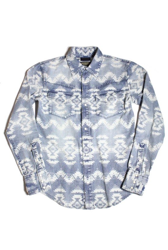 1PIU1UGUALE3 x PENDLETON western denim shirt - 1piu1uguale3 Osaka