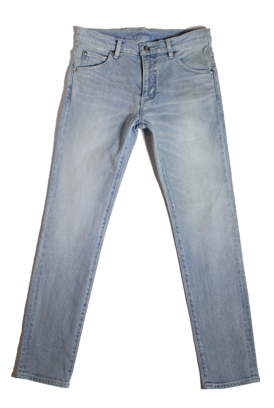 定価5.3万 1piu1uguale3 9 TAPERED DENIM ⅤデニムUSEDブルー